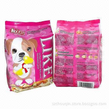 Stand-up Pet Food Pouches with Zipper, Side Gusset and Moisture Proof, High Puncture Resistance